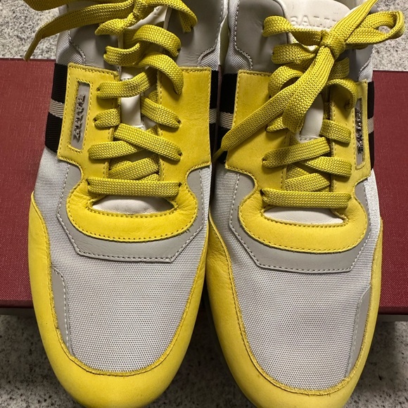BALLY Men’s Astfeld Lace-Up Sneakers in Yellow size US 10 - Picture 4 of 14